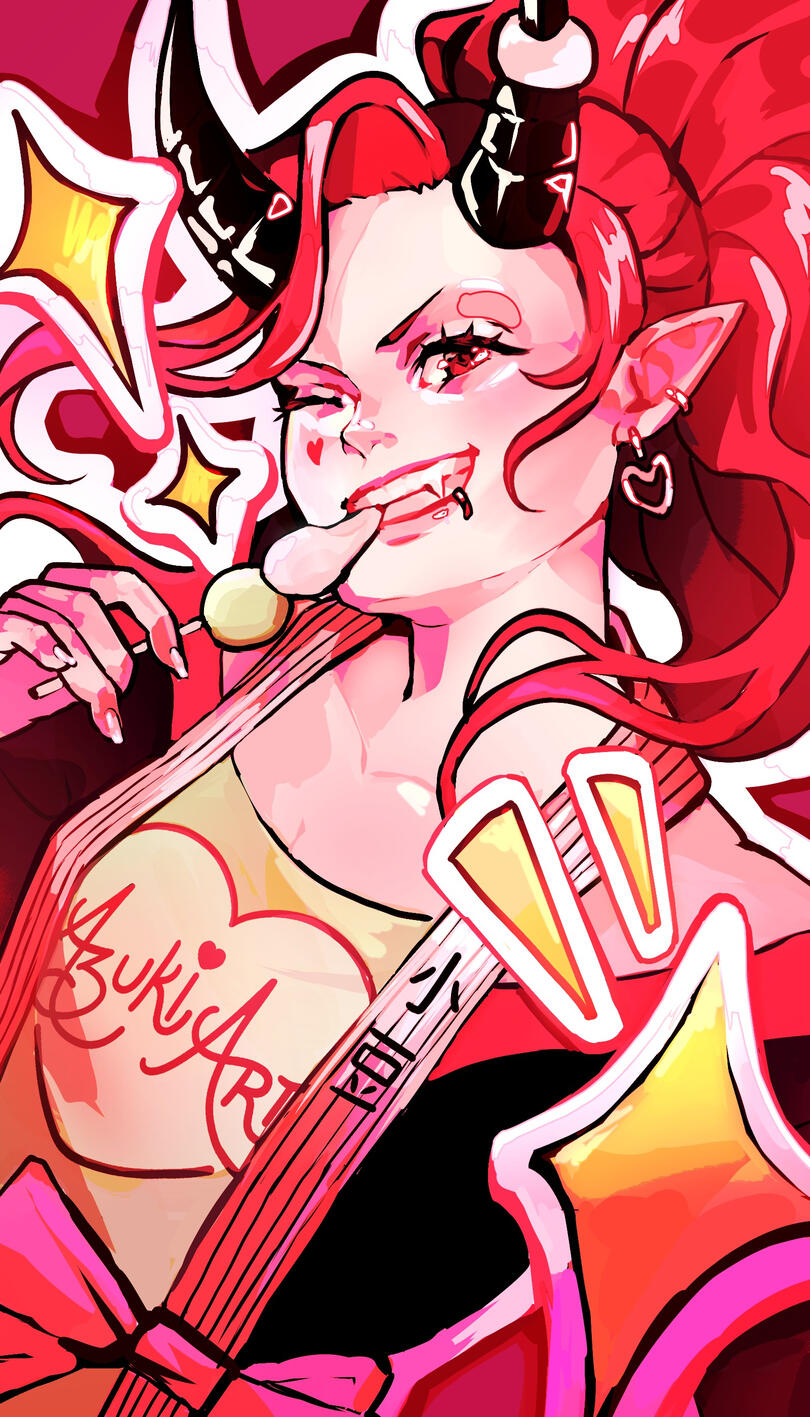 Azuki Arts | Digital Artist & Content Creator Digital self-portrait of Azuki Arts in a fantasy theme, digital artist and streamer based in Ontario, Canda.